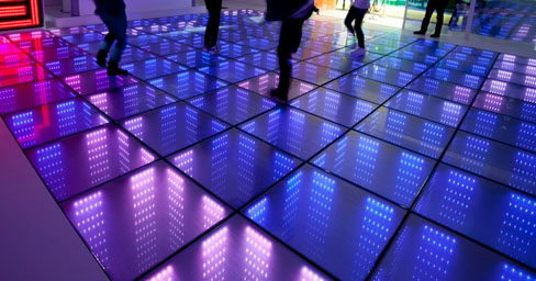 3D interactive LED floor
