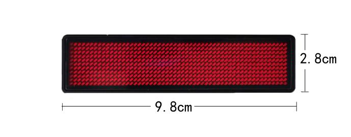 single color mini led display badge