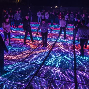 When the Audience Walks on the Screen: The Magic of Interactive Floors in Public Spaces